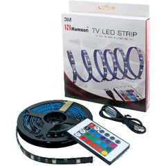 USB Bağlantılı Kumandalı 16 Farklı Renkli Televizyon LED Şerit