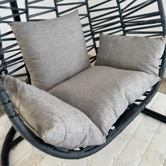 Armut Model Minderli İp Örgü Salıncak Gri