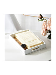 Tepsi 31.5x21.5x4.2 cm Beyaz Ahşap