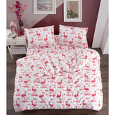 Flamingo Desenli 1,5 Kişilik Nevresim Takımı