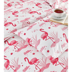 Flamingo Desenli Çift Kişilik Nevresim Takımı