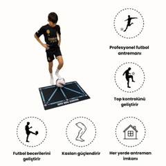 Mamba Futbol Antrenman Matı 90x60 Cm Eğitim Videosu ve Kaymaz Çorap Hediyeli