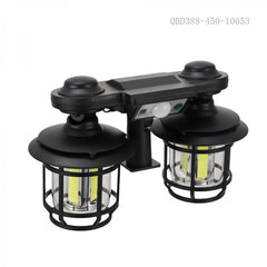 Solar Enerjili Sensörlü 192 LED Çift Başlı Uzaktan Kumandalı Duvar Lambası