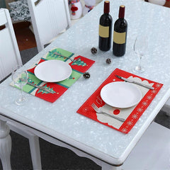 Noel Baba Desenli Amerikan Servis 46x30 Cm