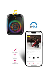 Powerway Mio Taşınabilir Mikrofonlu Led Işıklı 40 W Kumandalı Bluetooth Hoparlör