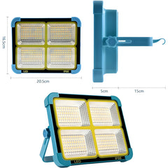 Uxi 100 W Taşınabilir 5m Kablolu Şarjlı Solar Işık