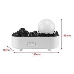 Hakopro 200 ML USB Şarjlı Volkan Görünümlü 3 Renkli Hava Nemlendirici