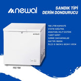 Newal 158 Lt Statik Sandık Tipi Derin Dondurucu
