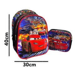 2 Parça Araba İlkokul Sırt Çantası ve Beslenme Çantası 40x30 cm