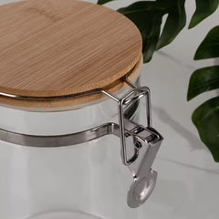 2'li Kavanoz Kelepçeli Cam Erzak Saklama Kabı 600 ve 900 ML