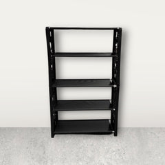 5 Katlı Kumaş Ayakkabı Rafı Siyah