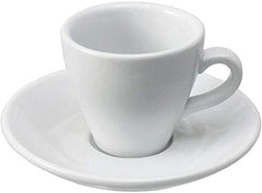 6 lı Kalın Duvarlı Porselen Espresso Kahve Fincanı Beyaz