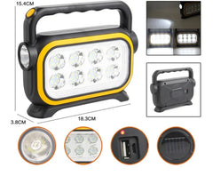 Güneş Enerjili Şarj Edilebilir El Tipi Fener Kamp Lambası