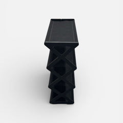 Nordic Zigzag Desenli Kumaş Ayakkabılık Siyah