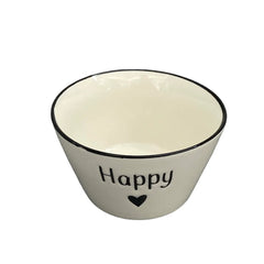 3'lü Happy Kalp Desenli 400 ML Kase