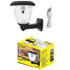 Vikaro Solar Güneş Enerjili Sensörlü USB Şarjlı Taşınabilir 30w Led Çubuklu Lamba