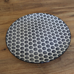 4 Kişilik 9 Parça Siyah Beyaz Işıltısı Yemek Takımı