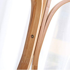 Doğal Bambu Ayaklı Raflı Port Manto 38x170 Cm