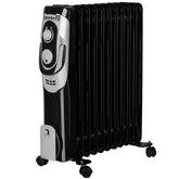 Hausberg Elektrikli 11 Petekli 3 Güç Seviyeli Radyatör Soba Siyah
