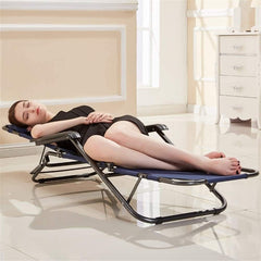 Katlanır Şezlong Sandalye 153x60x75 cm Lacivert