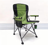 Katlanır Taşıma Çantalı 600D Kumaş Kamp Sandalyesi Yeşil Siyah