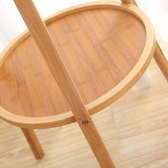 Doğal Bambu Ayaklı Raflı Port Manto 38x170 Cm