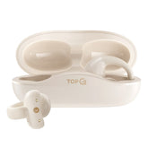 TopG Vox Q4 Ear Clip Kulak Içi Bluetooth Küpe Kulaklık Krem