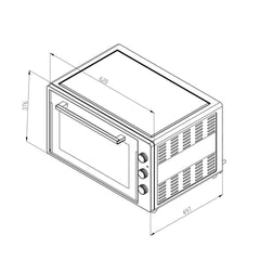 Simfer 70 Lt Midi Fırın Turbo Beyaz