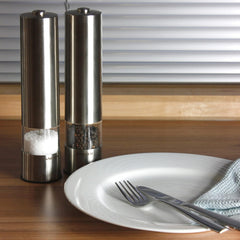 Salter 2 li Şeffaf Gövde Elektrikli Tuz ve Karabiber Değirmeni