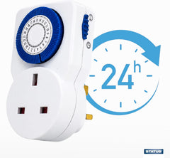 Status 24 Saat Mini Beyaz Zamanlayıcı Ayarlı Priz