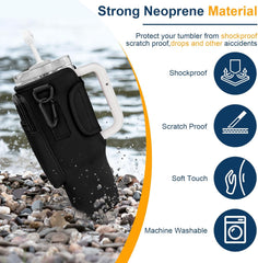 Omuz Askılı Telefon Tutuculu Stanley Termos Çantası Siyah