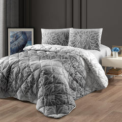 Schafer Ladin Çift Kişilik 4 Parça Uyku Seti Antrasit