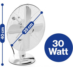 Proficare 25 Cm Metal Kasalı Sessiz Masaüstü Vantilatörü