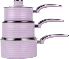 Swan Retro 3 Parça Tencere Seti Pembe