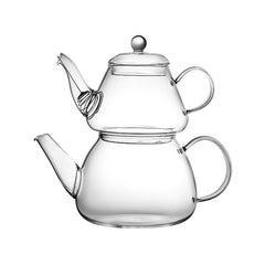 Emsan Lia Borosilikat Mini Çaydanlık Takımı 0.76 - 1.3 Lt