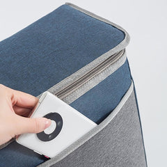 Ayarlanabilir Askılı Sıcak Soğuk Tutucu Termal Çanta Mavi Gri