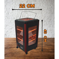 Hausberg 2200 W Tekerlekli 5 Yönlü Isıtıcı Soba