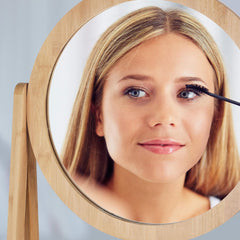 Aynalı 3 Katlı Çok Amaçlı Düzenleyici 160x40 Cm Bambu Raf