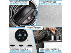 Proficook LED Ekranlı Dondurma & Yoğurt Makinesi