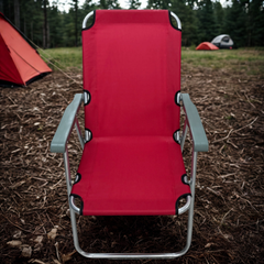 Oxford Kumaş Metal 59x52x84 Cm Sandalye Kırmızı