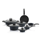Schafer Dark Storm 12 Parça Tencere Seti Siyah