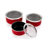 Schafer Komfort 3 lü 6 Parça Saklama Kabı Seti Kırmızı