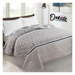 Orkide 200x220 Cm Zincir Desenli Çok Amaçlı Yatak Örtüsü