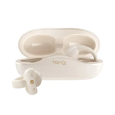 TopG Vox Q4 Ear Clip Kulak Içi Bluetooth Küpe Kulaklık Krem