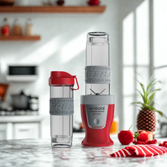 Newal 2 Adet 570 ML Şişe Dahil 300 W Smootie Blender Kırmızı