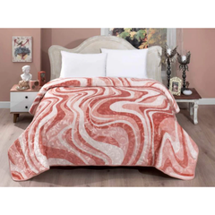 Mink Multicolor 220x240 cm Çift Kişilik Battaniye Pembe