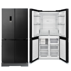 Ocean A+ Enerji Sınıfı 4 Kapılı LED Aydınlatmalı Buzdolabı ve Dondurucu