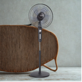 Queen 16'' 5 Kanatlı Vantilatör Siyah