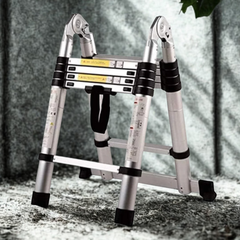 Alüminyum 5+5 Basamaklı 3.2 Metre Teleskopik A Tipi Uzayan Merdiven