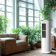 Hausberg 16000 BTU Dokunmatik Ekran Soğutma Isıtma Havalandırma ve Nem Alma Portatif Klima